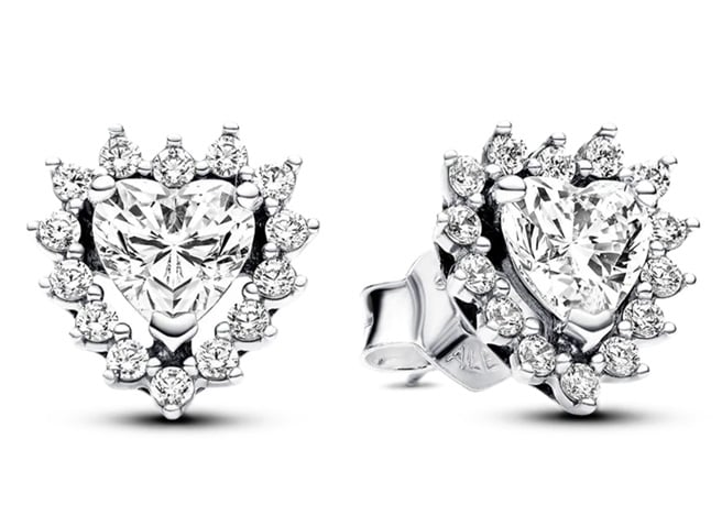 293097C01 - PANDORA JEWELS Mod. SPARKLING HEART HALO STUD