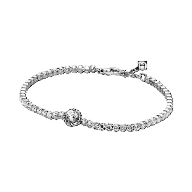 599416C01-18 - PANDORA JEWELS Mod. SPARKLING HALO TENNIS - Size 18