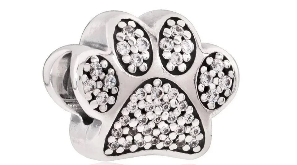 791714CZ - PANDORA JEWELRY Mod. SPARKLING PAW PRINT & HEART