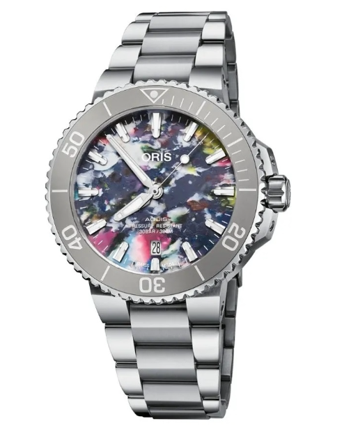 73377664150SET - ORIS MOD. AQUIS DATE UPCYCLE