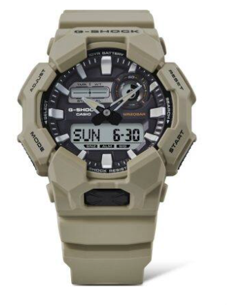 GA-010-5AER - CASIO G-SHOCK Mod. NEW RUGGED BASIC Digital 10-Year Battery