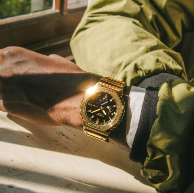 GM-2100YMG-9AER - CASIO G-SHOCK Mod. G-STEEL - FINE METALLIC SERIES - GOLD
