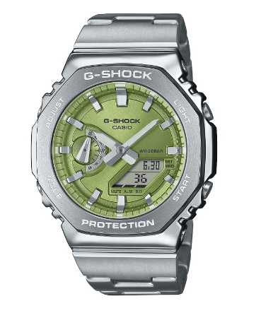 GM-2110D-3AER - CASIO G-SHOCK Mod. OAK G-STEEL LIME GREEN