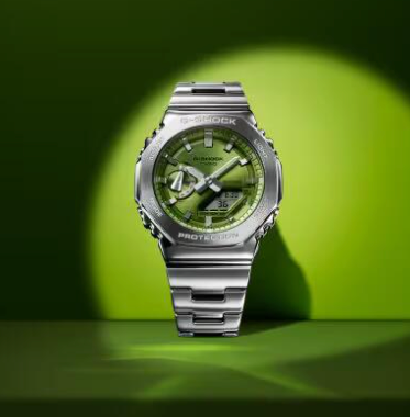 GM-2110D-3AER - CASIO G-SHOCK Mod. OAK G-STEEL LIME GREEN