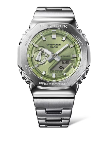 GM-2110D-3AER - CASIO G-SHOCK Mod. OAK G-STEEL LIME GREEN