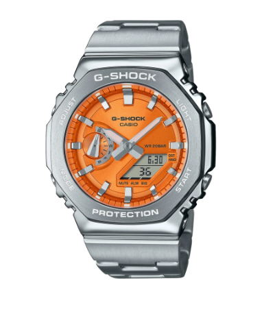 GM-2110D-4AER - CASIO G-SHOCK Mod. OAK G-STEEL VIVID ORANGE