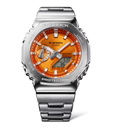 GM-2110D-4AER - CASIO G-SHOCK Mod. OAK G-STEEL VIVID ORANGE
