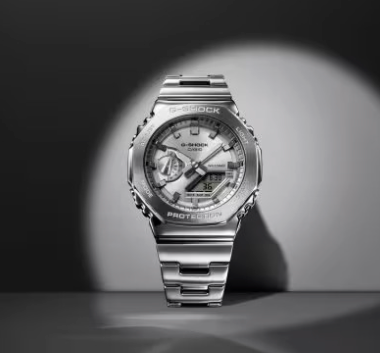 GM-2110D-7AER - CASIO G-SHOCK Mod. OAK G-STEEL CLASSIC SILVER