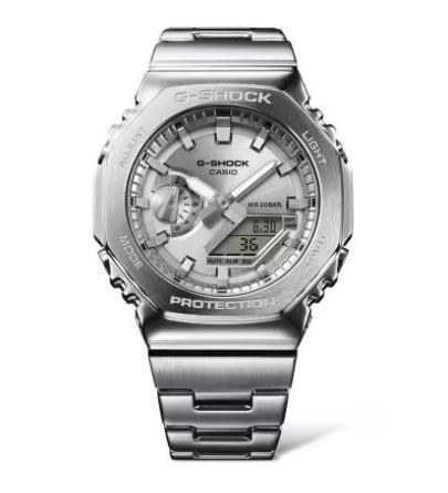 GM-2110D-7AER - CASIO G-SHOCK Mod. OAK G-STEEL CLASSIC SILVER