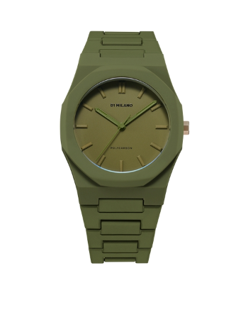 D1-PCBJ22 - D1 MILANO POLYCARBON Mod. MILITARY GREEN - COLOR BLOCK EDITION