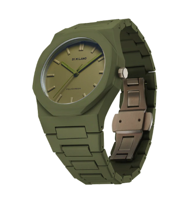 D1-PCBJ22 - D1 MILANO POLYCARBON Mod. MILITARY GREEN - COLOR BLOCK EDITION