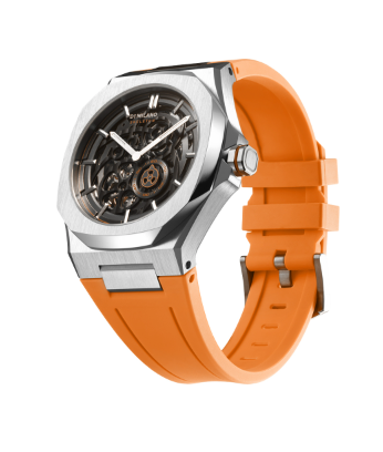 D1-SKRJ16 - D1 MILANO SKELETON BRACELET Mod. SLICE ORANGE - Automatic