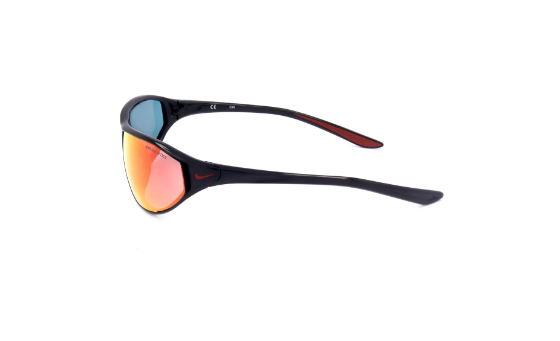 M_DQ0993-011 65-12-140 - NIKE SUNGLASSES Mod. AERO SWIFT BLACK RED MIRROR - Nike Max Optics lenses