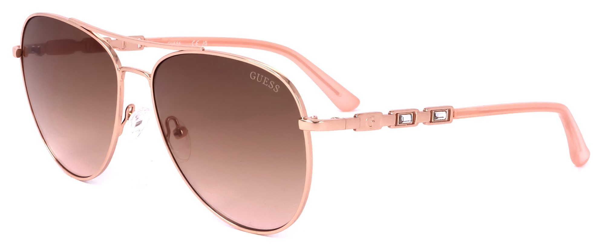 GF6143 28F 59 16 140 - GUESS SUNGLASSES Mod. GF6143 Rose Gold