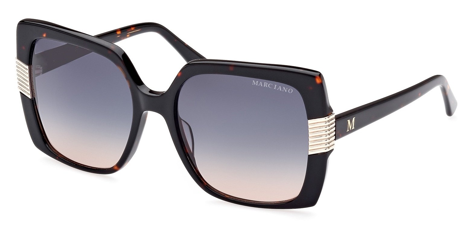 GM0828-52W 57-18-140 - GUESS SUNGLASSES By MARCIANO Mod. GM0828 DARK HAVANA